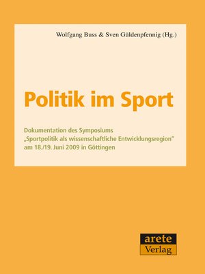 cover image of Politik im Sport